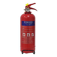 Extincteur à poudre sèche portable ANSHUN 1,5 kg DCP certifié EN 3/EN 1866 MF/ABC1, temps de décharge de 8 à 15 secondes, ROUGE, utilisation en véhicule