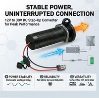 Adaptateur de conversion DC Starlink Mini Booster, alimentation 12-24V vers 30V 3.5A, convertisseur élévateur de tension avec fusible, câble étanche pour extérieur et camping-car