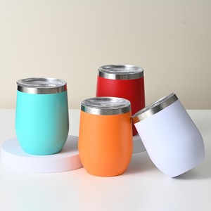Verre à boire coloré Hipdeer 12oz, en verre mélangé, en forme de chopes à bière et à soda glacé, style classique Libby, avec couvercle et paille, pour les fêtes - Product Image 1