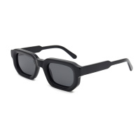 HA24455 Nouvelle Arrivée Vente en Gros Lunettes de Soleil Polarisées TAC Personnalisées Montures Carrées Vintage Premium en Acétate Épais