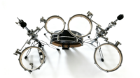 Ensemble de pads de batterie d'entraînement pliables et portables en acrylique