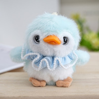 Porte-clés mini peluche pingouin Kawaii, breloque animale mignonne, breloque de sac, jouet animal en peluche 3D de dessin animé, jouets en peluche moelleux, pendentif de sac à dos