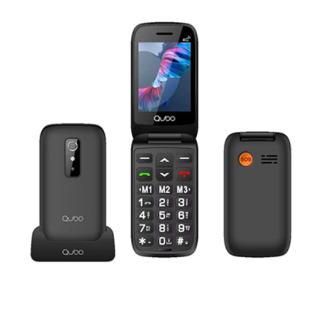 4G LTE Senior Flip Phone 2.8 Inch | CE RoHS REACH | HAC GDPR Support | SOS Button | 2026 Ecodesign Compliant | Spanish/German |