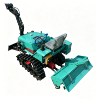 Tractor de 35 HP para Terrenos Acuáticos y Secos, Máquina Agrícola Versátil con Orugas para Uso en Arrozales