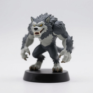 Figuras de Resina de PVC de Personajes 3D de Diseño Personalizado, Modelo de <span class=keywords><strong>Hombre</strong></span> <span class=keywords><strong>Lobo</strong></span> de Dibujos Animados, Adorno Decorativo - Product Image 4