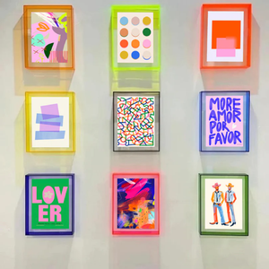 Cadre <span class=keywords><strong>Photo</strong></span> couleur cadre <span class=keywords><strong>Photo</strong></span> acrylique cadre <span class=keywords><strong>Photo</strong></span> flottant vibrant pour galerie décoration de bureau à domicile - Product Image 3