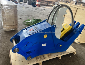 Escavatore attaccato pietra dura frantumatore demolizione attacco idraulico calcestruzzo polverizzatore rotante - Product Image 4