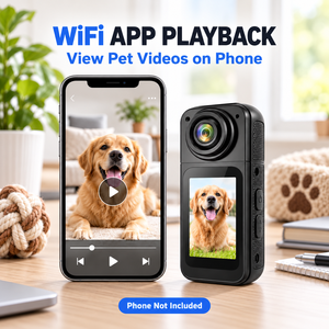 Cámara WiFi Portátil para Mascotas, Perros y Gatos, Grabadora de Video 2.7K con Sensor CMOS - Product Image 3