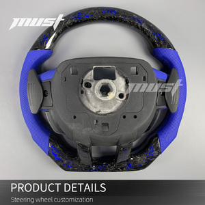 Volante de Fibra de Carbono Forjado Azul LED Personalizado para Land Rover Range Rover <span class=keywords><strong>Evoque</strong></span> 1.ª Generación SE <span class=keywords><strong>HSE</strong></span> Dynamic 2012-2019 - Product Image 5