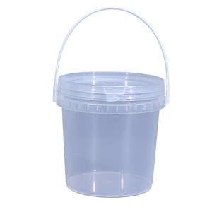 Thickened food grade transparent pickled pepper bucket fruit packing bucket portable plastic bucket wholesale
