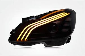 ไฟหน้า LED รุ่นปรับปรุงสำหรับรถยนต์ C-Class W204 ปี 2007-2014 ชุดไฟหน้าอัพเกรดพร้อมไฟวิ่งกลางวัน แสงสี 6000K T - Product Image 3