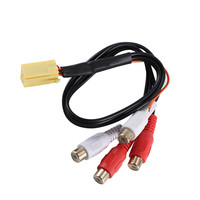 Cable de Audio Mini ISO de 6 Pines a 4 RCA para Radio Blaupunkt de VW y Audi