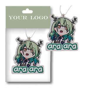 Désodorisant de voiture en papier OEM populaire, économique, personnalisable avec logo de dessin animé et parfum au choix - Product Image 1