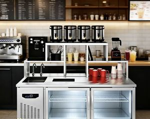 Equipo Completo para Té de Burbujas HENGZHI, Mostrador para Tienda de Té Boba con Diseño para Tienda de Té de Burbujas, Solución Integral para Tienda de Té con Leche - Product Image 6