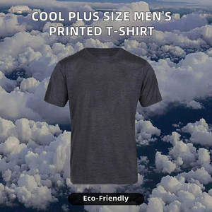 Camiseta de punto para hombre con estampado de dibujos animados por transferencia térmica, moderna, divertida, sostenible, transpirable, anti-bolitas, de secado rápido, tallas grandes - Product Image 2