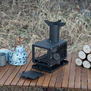 Réchaud de camping multifonctionnel pour l'extérieur Réchaud de bureau pour l'observation du feu <span class=keywords><strong>Mini</strong></span> réchaud portable détachable pour pique-nique à <span class=keywords><strong>bois</strong></span> - Product Image 5