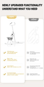 Cadre d'exercice pliable d'intérieur Cardio Training Stepper Home Fitness Mountaineering <span class=keywords><strong>Machine</strong></span> <span class=keywords><strong>Step</strong></span> Climber - Product Image 3