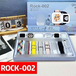 Ensemble de montres connectées R0CK Square TFT (001-002-003-004) avec longue autonomie, deux montres connectées magnétiques, deux écouteurs et un ensemble de bracelets interchangeables - Product Image 4