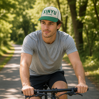Casquette de baseball 5 panneaux brodée avec logo personnalisé, boucle réglable, en toile sergé, style vintage sportif, pour la course, unisexe, pour activités de plein air
