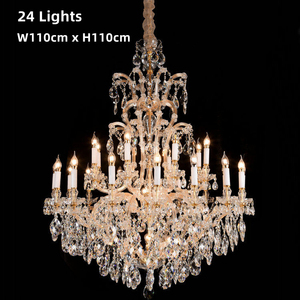 Di lusso dorato Maria Theresa Wedding Hotel decorazione appesa K9 grande lampadario di cristallo luci pendenti - Product Image 2