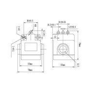 Interrupteur de fin de course étanche JW2-11Z/3F IP65 3NO 3NC à levier à rouleaux pour machines d'automatisation industrielle