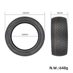 Pneu sans chambre à air pour trottinette électrique de 10 pouces 10*3.0-6.5, pneu large résistant à l'usure pour Kugoo G Booster G2 Pro - Product Image 2