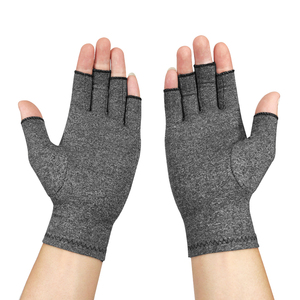 Compression Anti-Arthritis Hand Gloves Fingerless Wrist Support Pull-On Neoprene Unisex for Lymphedema <strong>Rheumatoid</strong> <strong>Pain</strong> <strong>Relief</strong> - Product Image 4