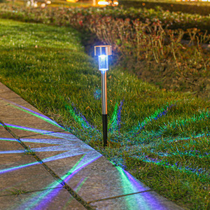 Mini Lámpara Solar de Tubo de Acero Inoxidable, LED Blanco Cálido, Impermeable, para Jardín, Césped y Caminos Exteriores - Product Image 4