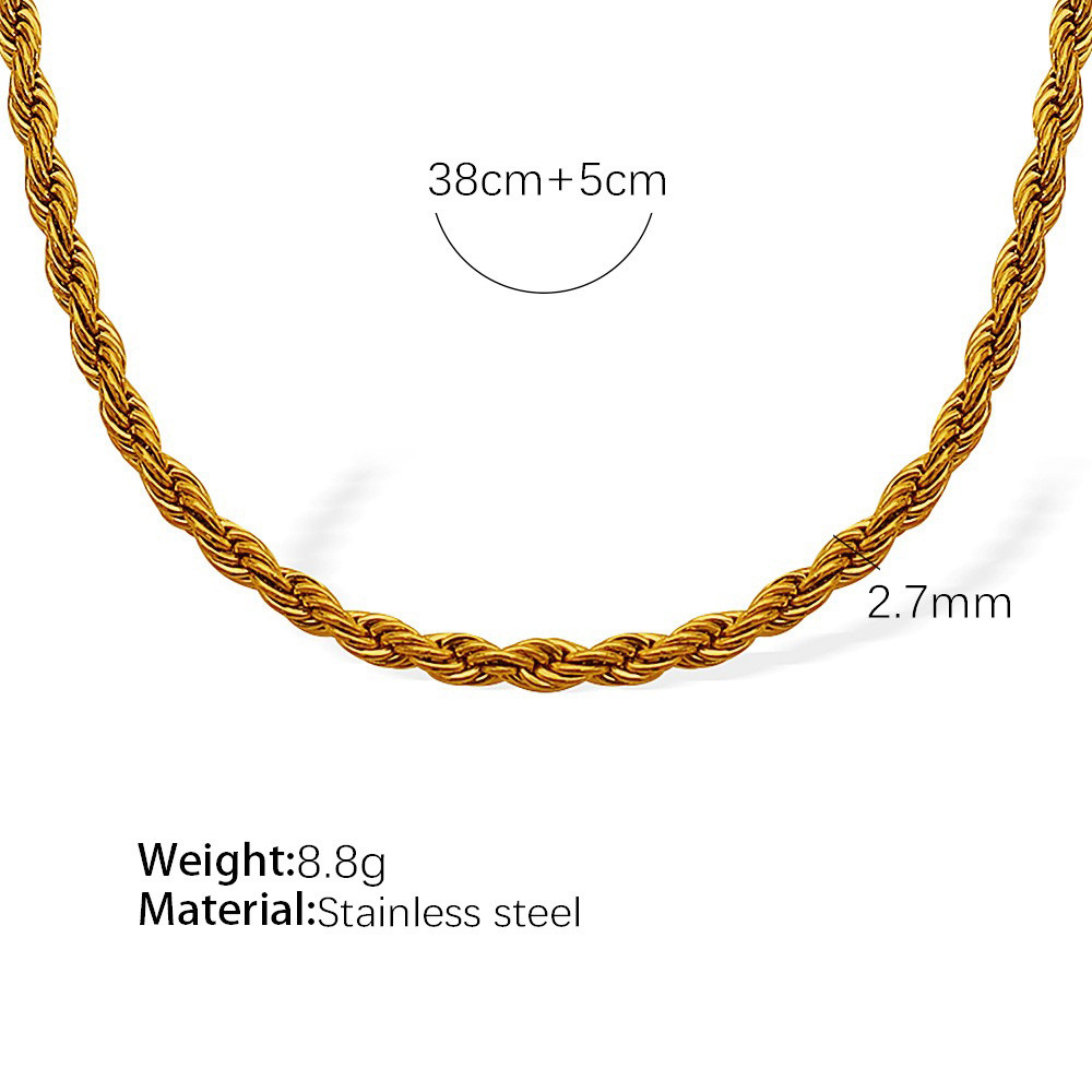 Cadena trenzada XL104G2.7MM