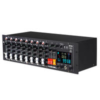 Console de mixage audio BHA UT9FX 9 canaux à montage en rack avec 99 effets DSP intégrés, 1 sortie auxiliaire FX, 1 sortie auxiliaire AUX, garantie usine OEM 12 ans, CE FCC