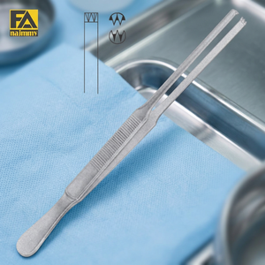 Pinces chirurgicales en acier inoxydable de haute qualité OEM/ODM, 2x3 dents, instrument manuel de pansement, classe I, certificat CE - Product Image 2
