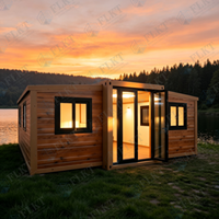 Maison conteneur extensible étanche FLKT pour vie hors réseau, garantie 2 ans, maisonnette préfabriquée de l'usine source à vendre