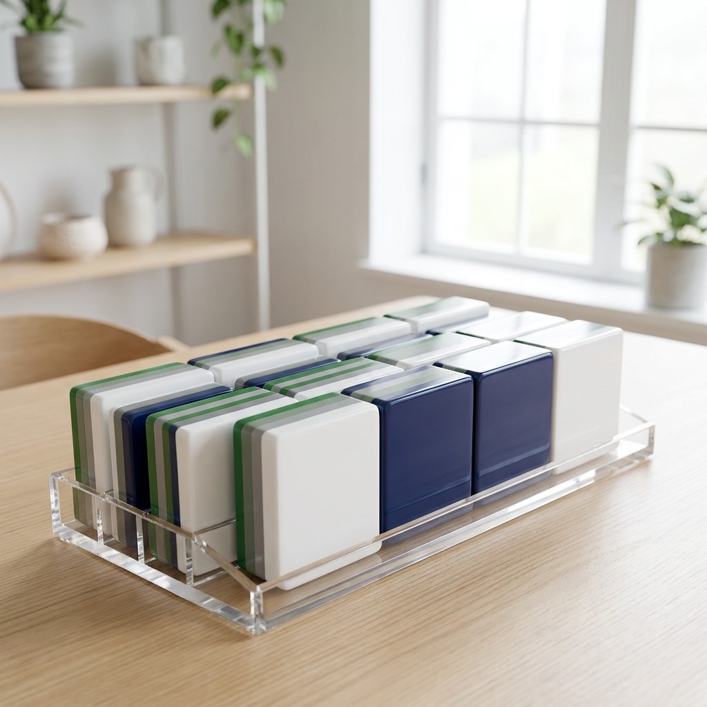 Navy Blue Classic Mahjong
