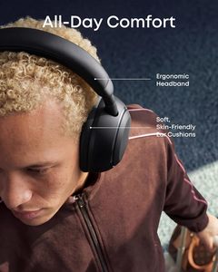Soundcore Space <span class=keywords><strong>2</strong></span> de Anker, Auriculares con Cancelación Activa de Ruido, 50 Horas de Reproducción, LDAC Hi-Res, Llamadas Nítidas, 6.1, D1402 - Product Image 4