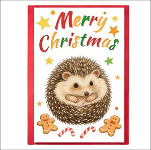 Cartes de vœux de Noël charmantes avec illustrations détaillées sur papier blanc brillant, impression numérique, option de logo personnalisé pour - Product Image 3