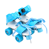 Patins à roulettes réglables à quatre roues en PVC pour l'extérieur, pour débutants, enfants, bébés, semelle en PP, roues de 16 à 21 cm