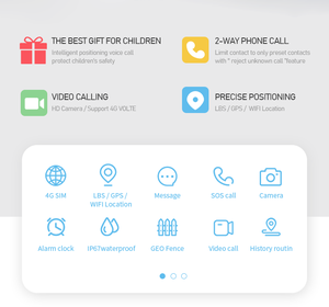 최신 스포츠 스마트 워치 터치 스크린 5-10 일 배터리 수명 GPS 응답 전화 SOS 버튼 IP68 방수 - Product Image 3