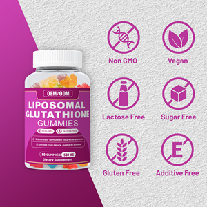 OEM Private Label Beste Private Label Liposomale Glutathion Gummies Leverancier Suiker Vrij Natuurlijke Smaak Liposomale Glutathion - Product Image 3
