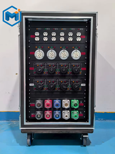 Manchange Socapex Outlet 24 Canali, Box di Distribuzione Elettrica Trifase per Impianti Audio Live, Distributore di <span class=keywords><strong>Corrente</strong></span> US Edison - Product Image 5