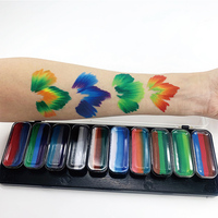 Kit de peinture corporelle et faciale professionnel multicolore à base d'eau, non toxique, certifié MSDS, pour enfants, adolescents, adultes et fêtes