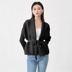 Top de Verano Tejido con Cuello Halter Plisado, Estilo Casual Elegante para Mujer, Tallas Grandes, Disponible en Línea, Venta al Por Mayor - Product Image 2