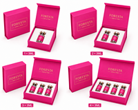 Boîte d'emballage personnalisée de luxe pour flacons en verre de 2 ml, 3 ml, 5 ml, 10 ml, boîte cadeau magnétique avec insert en mousse EVA et logo
