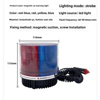 Auto-Sicherheitswarnleuchten JX06-3 Magnetische Deckenleuchten Reflektierende Stroboskop-Blitzlichter für Straßenverkehr