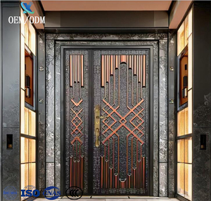 <span class=keywords><strong>Porte</strong></span> de sécurité en acier de conception chinoise moderne, personnalisée OEM/ODM, pour <span class=keywords><strong>entrée</strong></span> principale <span class=keywords><strong>d</strong></span>'<span class=keywords><strong>appartement</strong></span> - Product Image 1