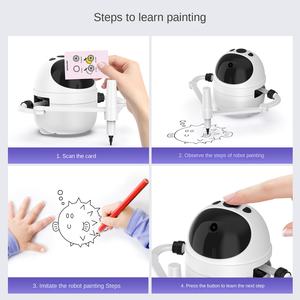 2025 nuovo divertente <span class=keywords><strong>coniglio</strong></span> intelligente scansione automatica pittura Robot <span class=keywords><strong>disegno</strong></span> giocattoli Set <span class=keywords><strong>di</strong></span> 3-8 anni illuminazione bambini giocattolo - Product Image 4