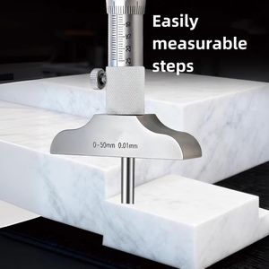 Micrometro di Profondità Meccanico ad Alta Precisione <span class=keywords><strong>0</strong></span>-25mm/<span class=keywords><strong>50mm</strong></span>, Strumento di Misurazione, Calibro di Profondità <span class=keywords><strong>0</strong></span>,01mm - Product Image 3