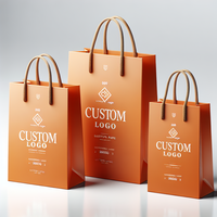 Sacs de shopping de luxe écologiques personnalisés pour parfums, bijoux, emballages cadeaux, petits sacs en papier avec votre propre logo, imperméables et réutilisables