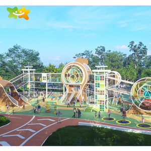 Gia đình của thời thơ ấu vui chơi giải trí công viên bằng gỗ trẻ em trượt sân chơi ngoài trời thiết bị trượt - Product Image 4
