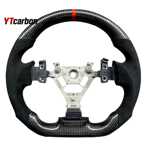 พวงมาลัยคาร์บอนไฟเบอร์แท้ YTcarbon สำหรับ Pathfinder R51 JDM อะไหล่ตกแต่งภายในรถยนต์ สไตล์รถแข่ง แบบกำหนดเอง - Product Image 6