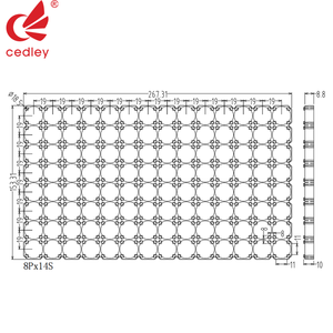 Держатель для литиевых аккумуляторов Cedley Custom для электровелосипедов, универсальный, для типов 18650, черный, вертикальный, ABS+PC, 20.2/19мм, 8P14S, опционально, с возможностью индивидуальной настройки - Product Image 6